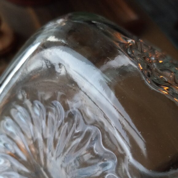 Vintage Anchor Hocking Clear Starburst Pattern Square Pitcher - Picture 11 of 16